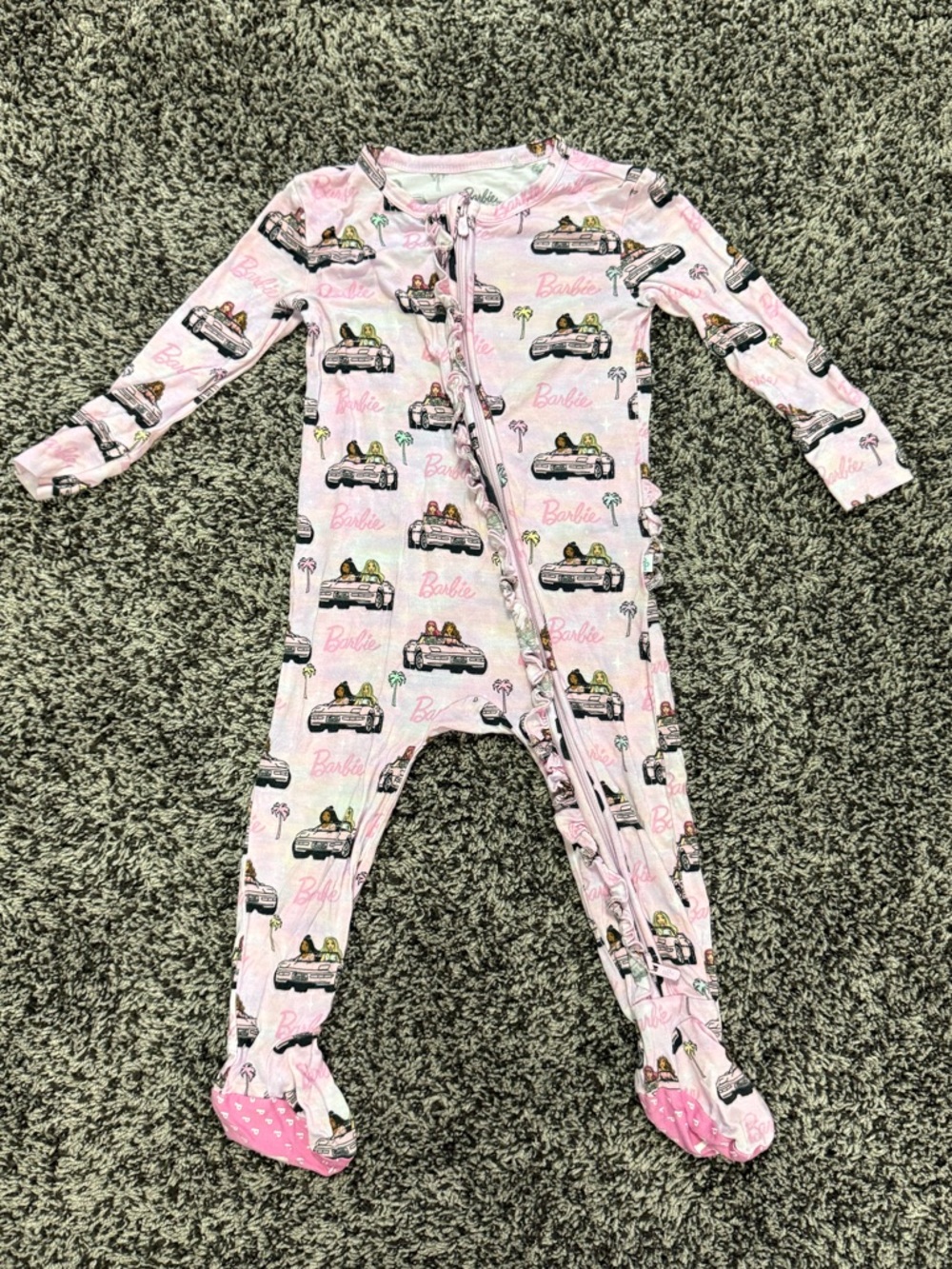 Posh Peanut cruisin’ Malibu Barbie footie sleeper pajamas